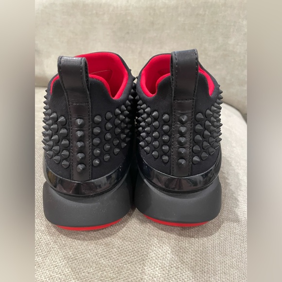 Christian Louboutin Spike Sock Cloth Sneakers. 🖤🌸 - Picture 3 of 8